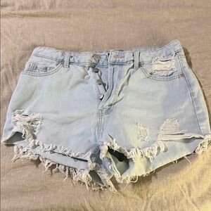 Wild Fable Light Blue Ripped Jean Shorts